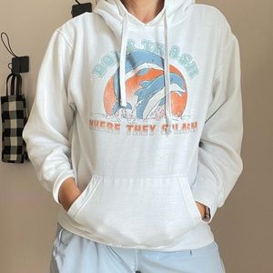 💛Dolphin Don’t Trash Where They Splash VSCO Coconut Girl Hoodie